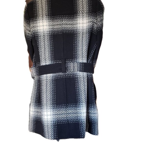 Point Zero Houndstooth Black & White Plaid Jacket size large - Picture 4 of 10